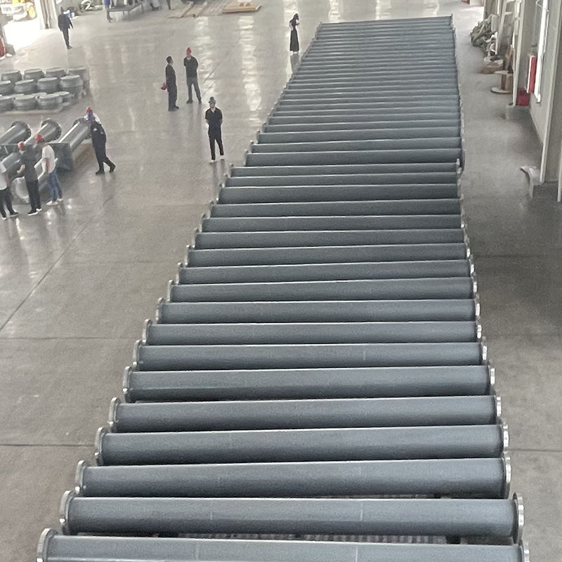 Adhesive ceramic wear-resistant pipe